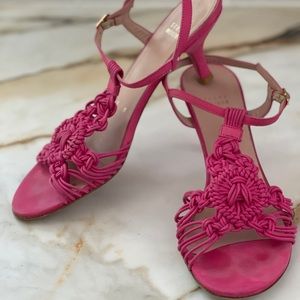 Super cute Stuart Weitzman braided sandals
